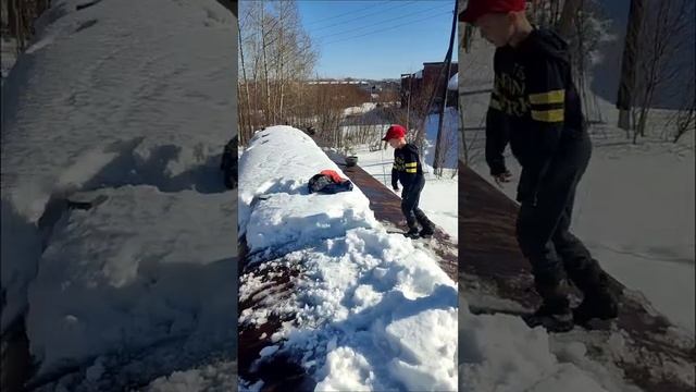 паркур,сальто в снег весной. делаем двойное сальто смотреть онлайн