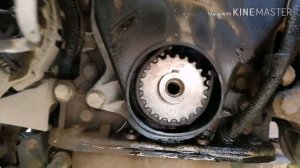 Замена ремня грм и помпы авео/матиз