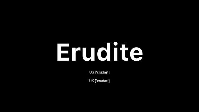 How to Pronounce Erudite: 🇺🇸 American English vs. 🇬🇧 British English смотреть онлайн