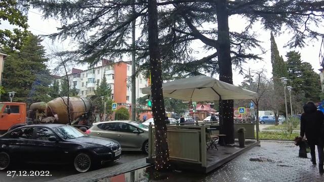 Туапсе. Прогулка по зимнему городу и морю. смотреть онлайн