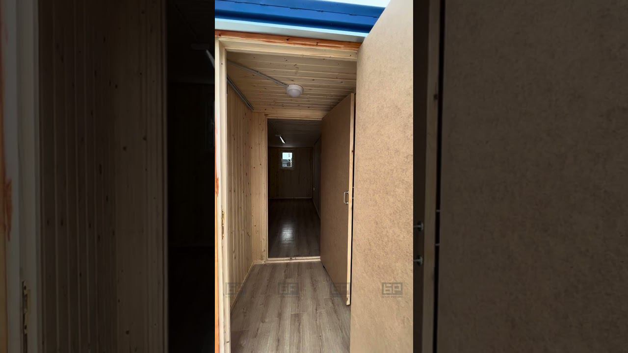 Бытовка БК-3 в вагонке с электрикой в гофре смотреть онлайн