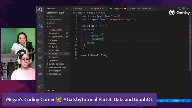 Livestream | Megan's Coding Corner — Gatsby Tutorial, Part 4: Focus on Data & GraphQL смотреть онлайн
