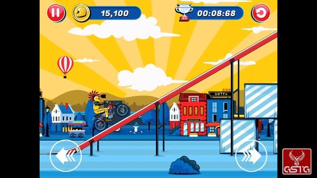 Evel Knievel [GAMEPLAY] - iOS смотреть онлайн