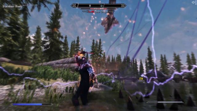Skyrim Epic Dragon Battle смотреть онлайн