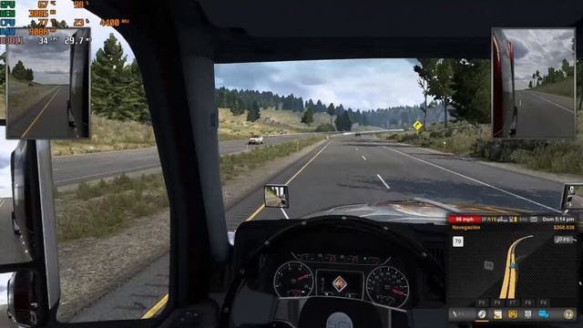 American Truck Simulator ryzen 5 5600g FPS TEST смотреть онлайн