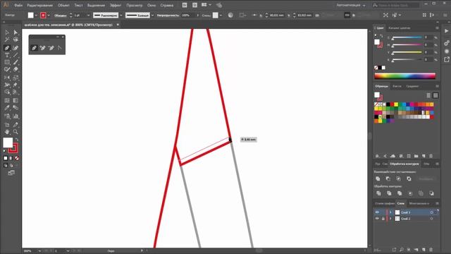 Технический рисунок в Adobe Illustrator смотреть онлайн