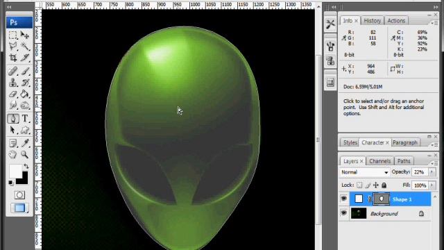 02 - Использование Pen Tool в Фотошопе смотреть онлайн