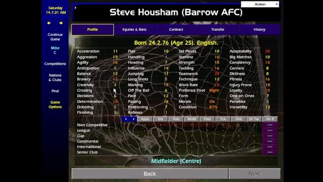 Championship Manager 01-02 - ODB Shortlist