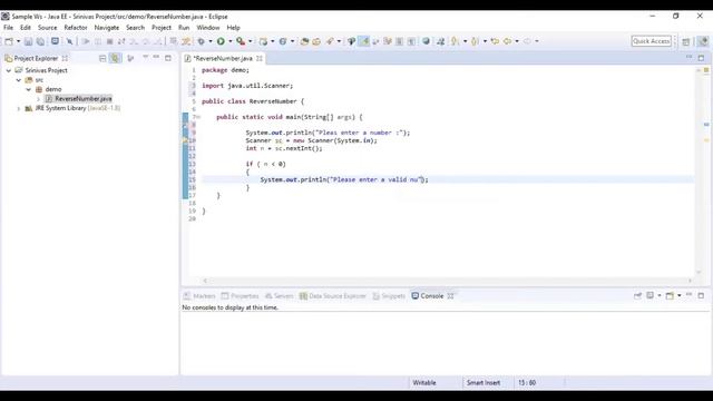 Program to Reverse the given number in Java | Coding Skills смотреть онлайн