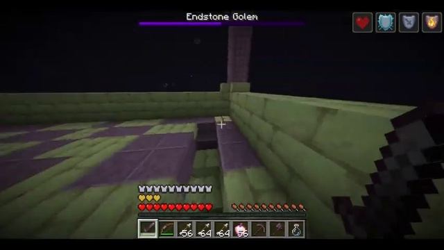 Minecraft Unusual End: The Endstone Golem Boss Fight ( 1.19.2 Mod )