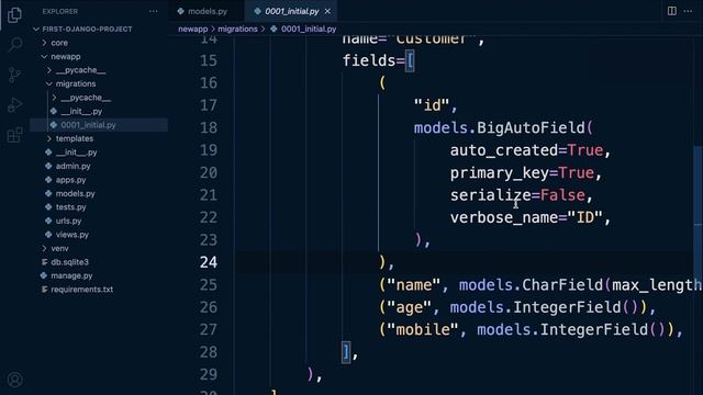 Python Django Course | Updating changes to the database schema смотреть онлайн