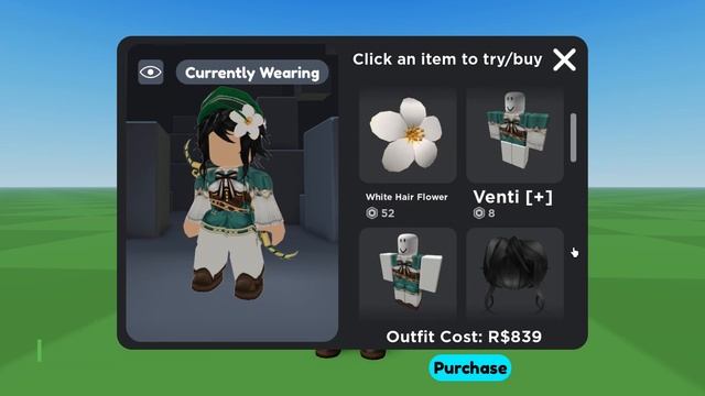Venti Outfit on Roblox: Genshin Impact Cosplay смотреть онлайн