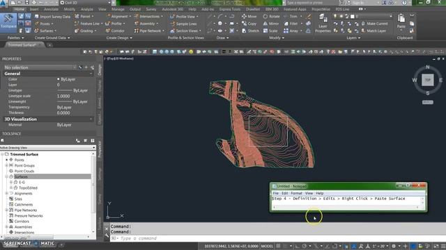 Trimming/ Cropping Autodesk Civil 3D Surface