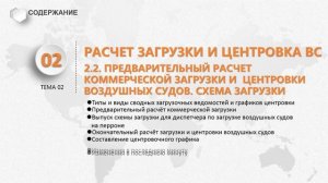 Центровка воздушных судов и контроль загрузки