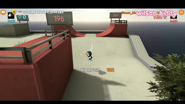 Stickman Lomba Skate Board | Game Wilson Kiddy смотреть онлайн