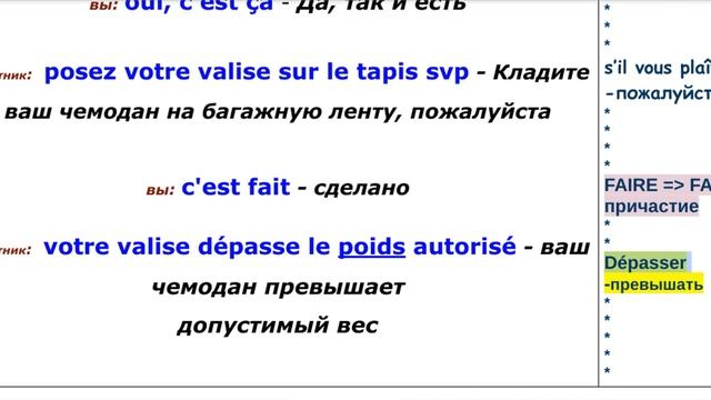 В АЭРОПОРТУ✈ на ФРАНЦУЗСКОМ ЯЗЫКЕ!  ??  Диалог на Французском на каждый день - УРОК 13!
