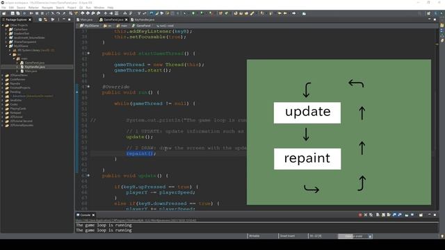 Game Loop and Key Input - How to Make a 2D Game in Java #2 смотреть онлайн