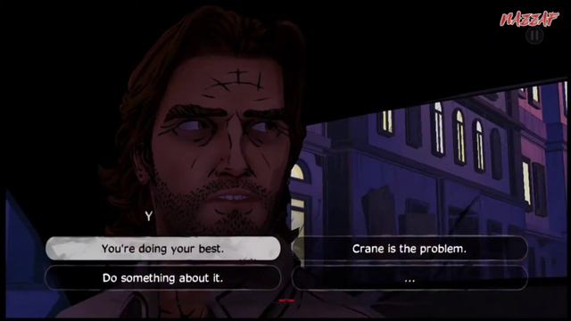 Bigby and Snow white taxi scene [ The Wolf Among Us ] смотреть онлайн