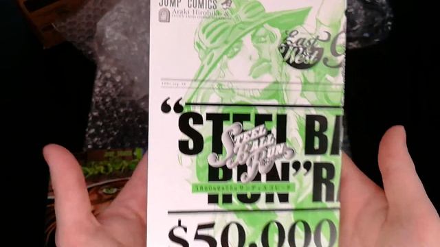 Распаковка манги JJBA: Steel Ball Run Volume 1 Невероятные Приключения ДжоДжо 7 Том 1 смотреть онлайн