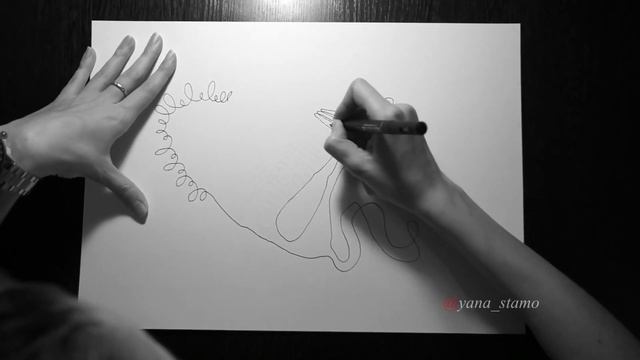 Рисунок одной линией. Как рисовать. Уроки рисования. Смотреть всем) смотреть онлайн