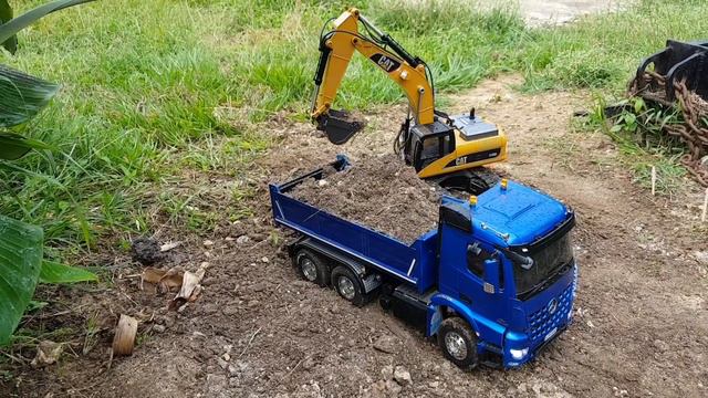 Rc adventures excavator and tamiya truck смотреть онлайн