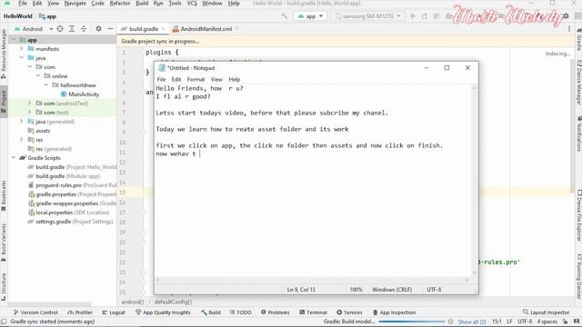 Android Studio Tutorial: How To Create Assets Folder | What is asset folder? #musicmasti смотреть онлайн