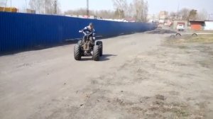 Самодельный Квадрик 3я часть.Первый выезд.
