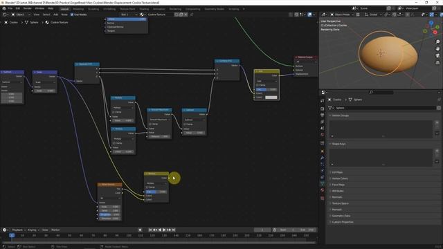 Blender Procedural Displacement | How to make Cookie Texture Material Shader смотреть онлайн
