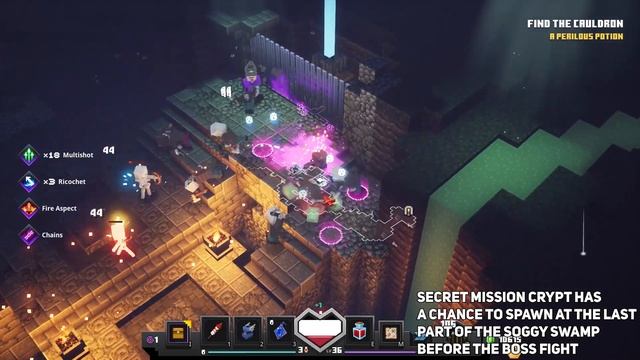 How to Unlock Soggy Swamp Secret Mission Minecraft Dungeons смотреть онлайн