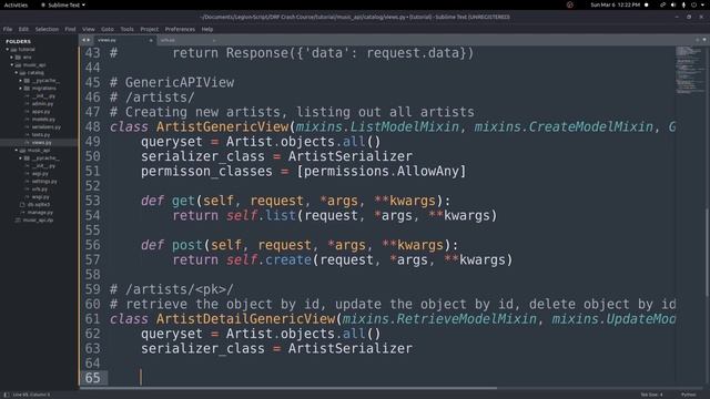 Generic Views: Django Rest Framework Crash Course Beginners Tutorial смотреть онлайн