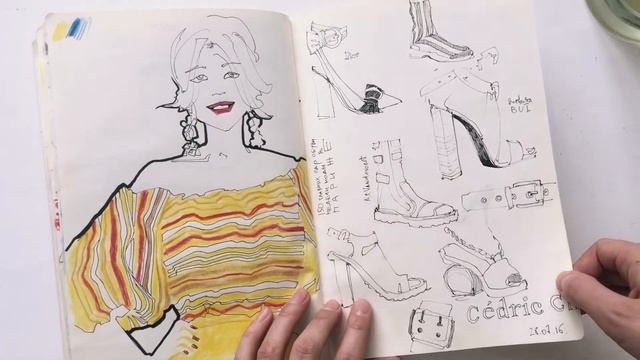 Sketchbook #1 Обзор моего скетчбука Vogue | Как правильно вести скетчбук смотреть онлайн