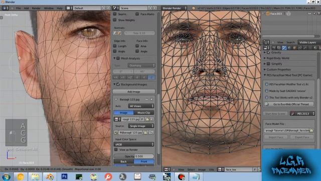 Pes 2013 Facemaking Tutorial By L.G.R Part1 смотреть онлайн