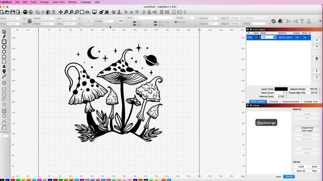 How to Display Filled Images in Lightburn смотреть онлайн