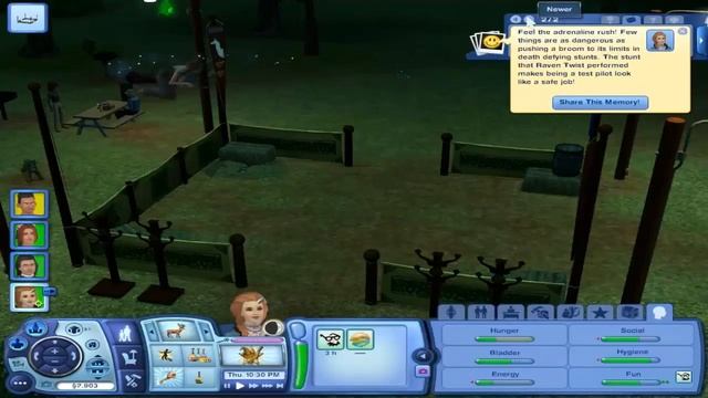 Let's Play: The Sims 3 Supernatural - (Part 12) - Broom Stunts w/Commentary смотреть онлайн