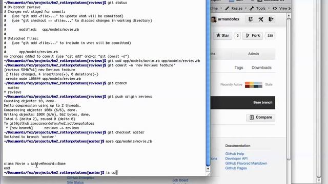 10.5.1: Using Branches with Git смотреть онлайн