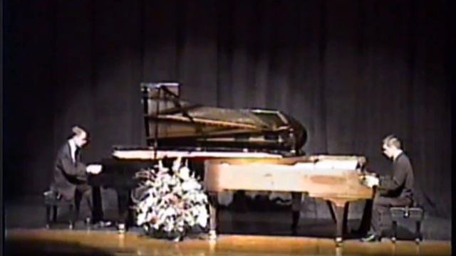 Benjamin's Jamaican Rumba for two Pianos. Played by Shaun Manley and Eric Bell in 1999. Age 16 смотреть онлайн