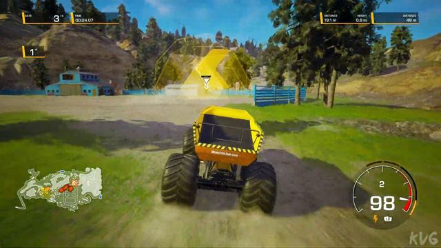Monster Jam Steel Titans 2 - EarthShaker - Gameplay (PC UHD) [4K60FPS] смотреть онлайн