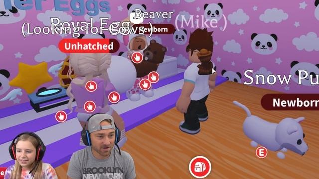 We Hatched A GOLDEN EGG and Other Rare Eggs in Roblox Adopt ME!! смотреть онлайн