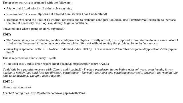 Ubuntu: FIXED] Apache2 URL Rewrite using Joomla - Permission issue? (500 internal error) смотреть онлайн