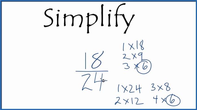 How to Simplify the Fraction 18/24 смотреть онлайн