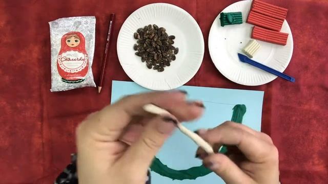 Видео урок Пластилинография Арбузная долька смотреть онлайн