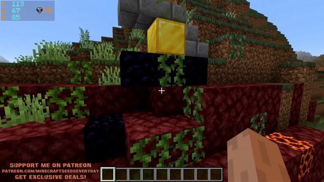 Minecraft Java 1.16.5 Seed: Full diamond armor set in a bastion remnant at spawn смотреть онлайн