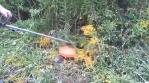 Электротриммер Patriot ET 1200   испытание работы ножом  Часть 3⁄3