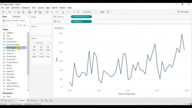 How To Change Date Aggregation Using Parameter in Tableau смотреть онлайн