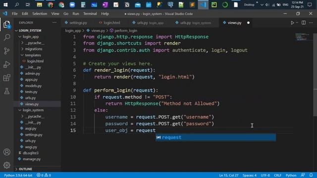 Python Django Login System with Bootstrap Frontend смотреть онлайн