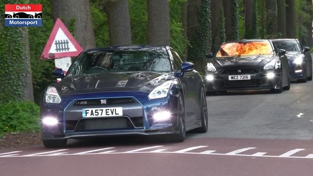 100+ Nissan GT-R Leaving Europe's Biggest GT-R Meet!