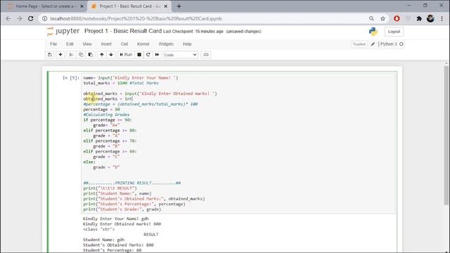 Introduction to Python in Urdu-Hindi | Python Project | Printing a Result Card | Project 1- V1 смотреть онлайн