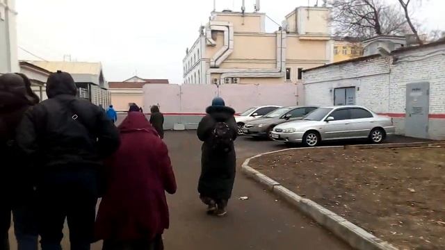 Подольск 1494 станция МЦД D2 Подольск, Вокзальная площадь зима день