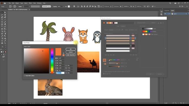 #13 Крутая функция по замене цвета Recolor Artwork в Adobe Illustrator смотреть онлайн