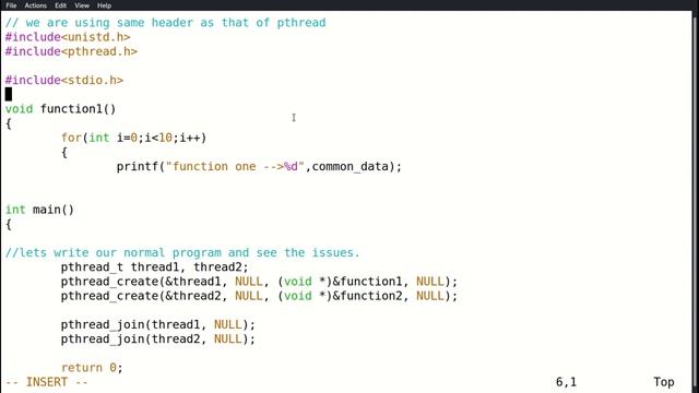 MUTEX for thread synchronization in C using GCC compiler in 5 minutes. смотреть онлайн